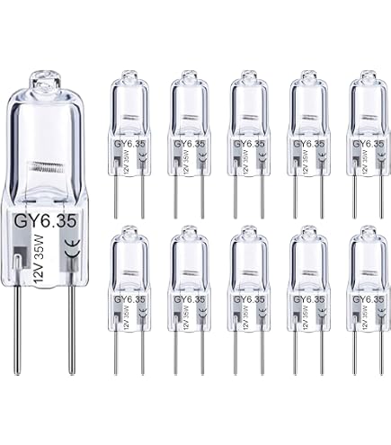 光TRENDY Ⅳ KIKU5535OKAWA 60A TAIYALOO GY6.35 Halogen Light Bulbs 12 Volt 35 Watt, 12 Pack 2 Pin